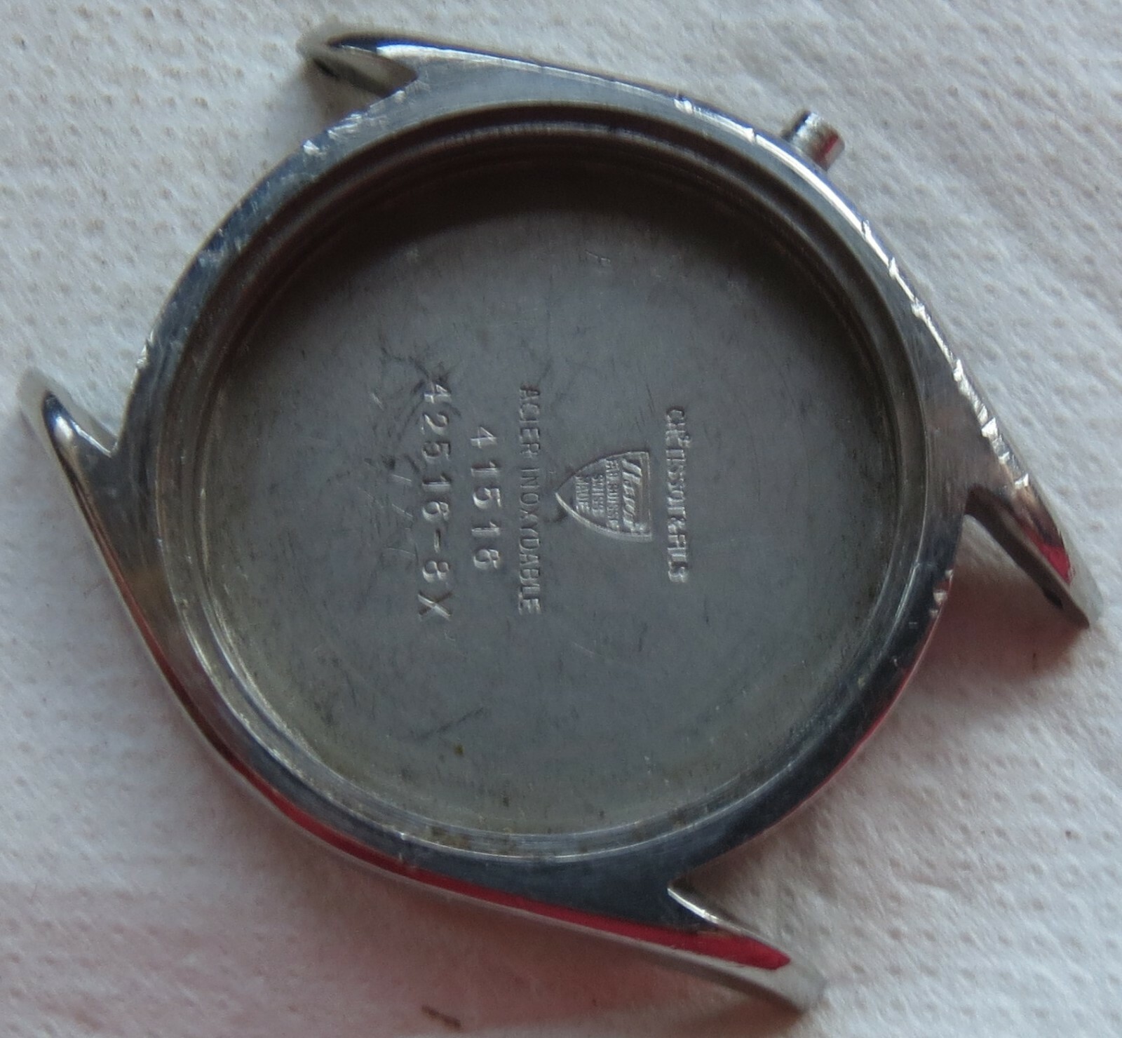 Tissot mens wristwatch steel case screwback 34 mm in diameter