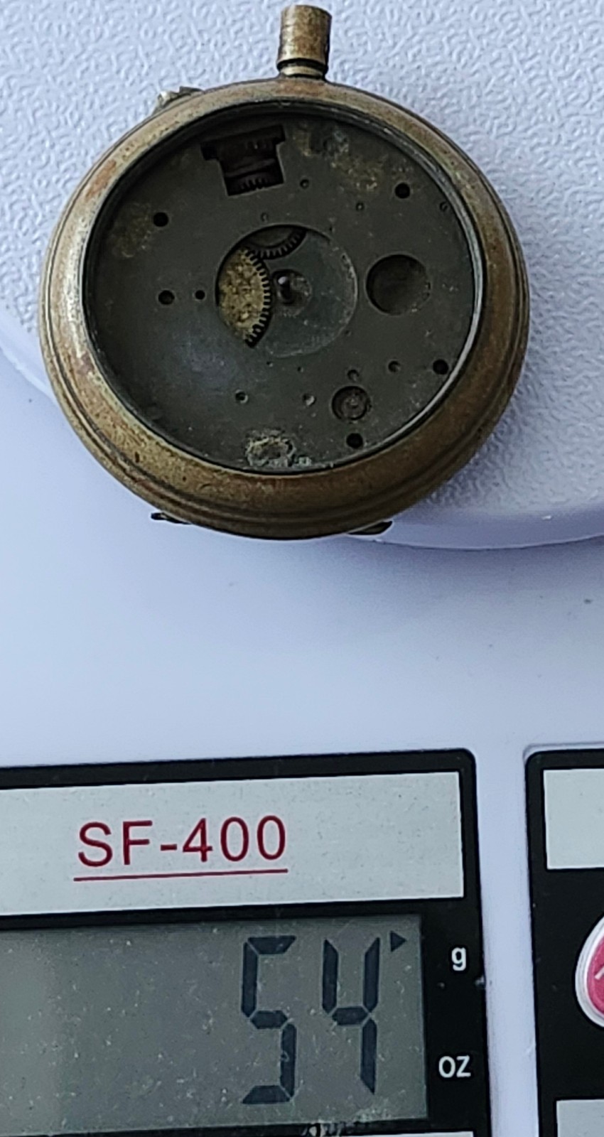 Systeme Roskopf Pocket Watch Movement Case Salvage Parts Repair As Is