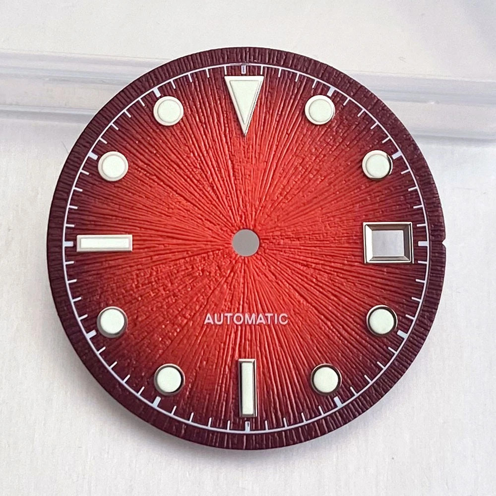29mm Watch Dial+Hands Green Lume for 2824 PT5000 ST2130 8215 8200 Movement Parts