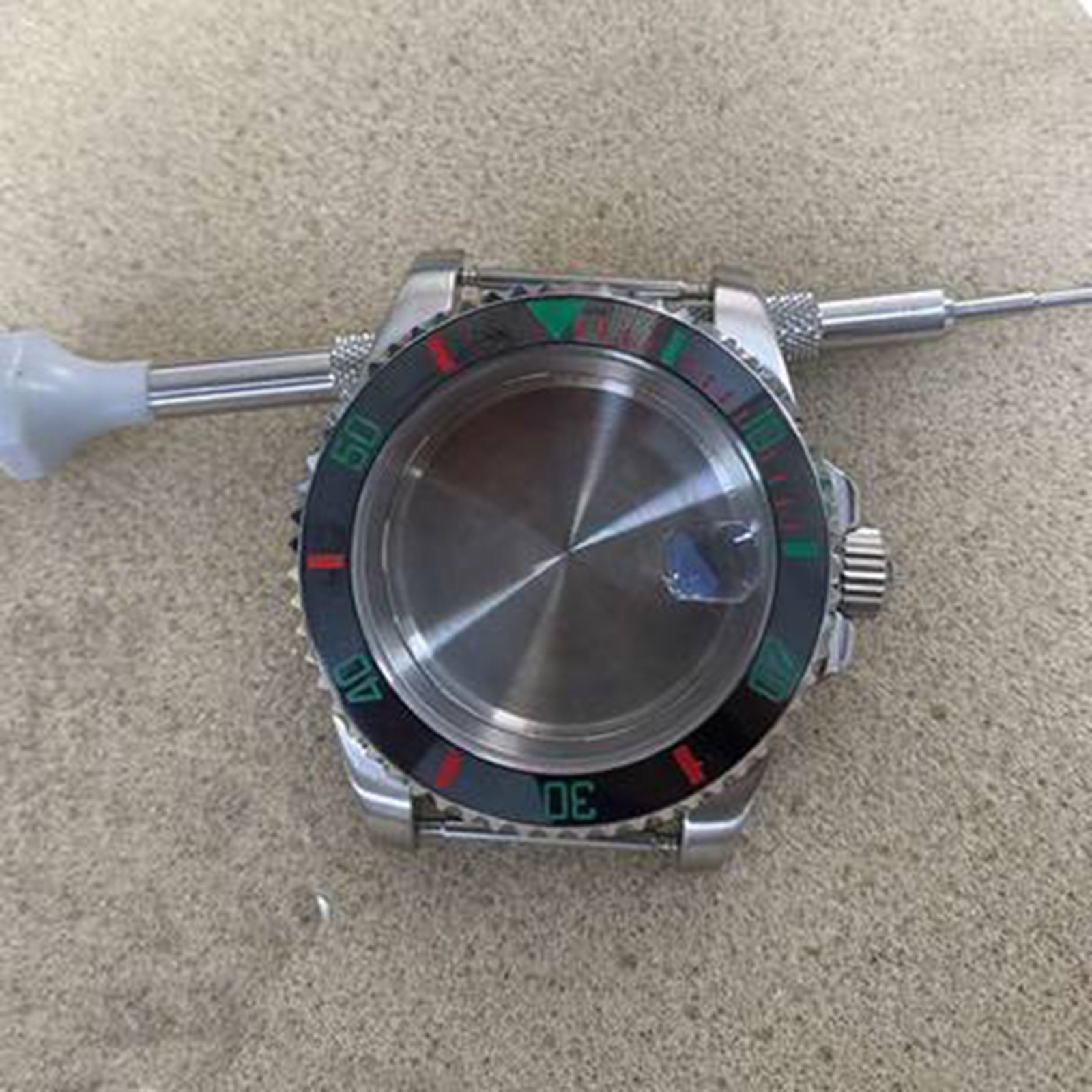 Ceramic Ring Stainless Steel Watch Case 40mm Accessories For NH35/36 Movement