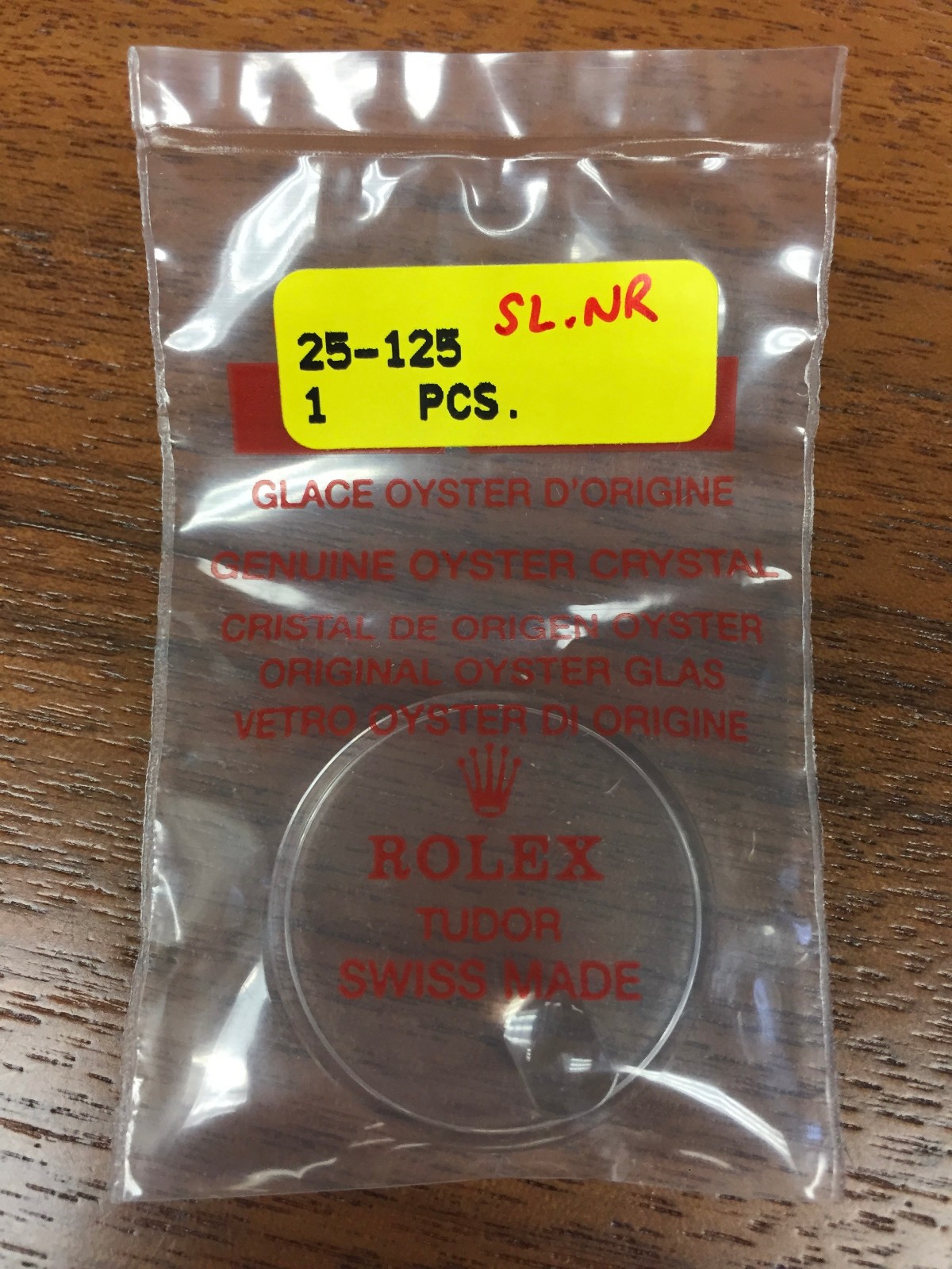 Rolex Tudor Original Factory Sealed 25-125 Tropic Submariner Crystal OEM NOS