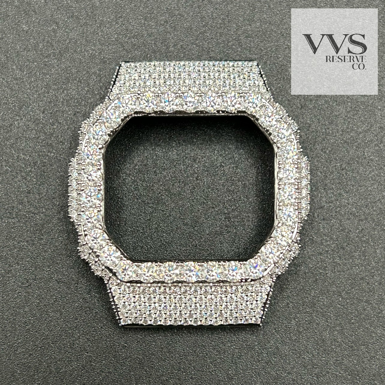 VVS1 MOISSANITE Real Iced BEZEL Kit For DW5600 Watch – BEZEL ONLY