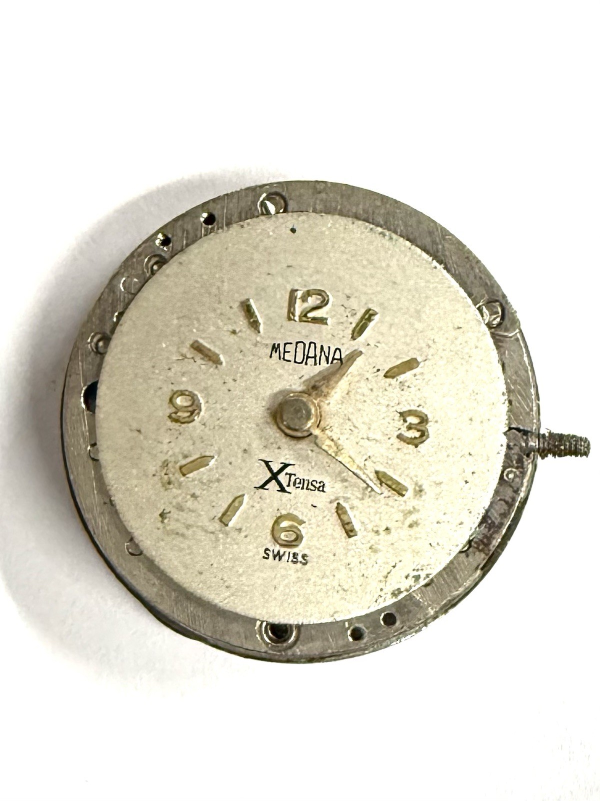 Vintage Medana X Tensa Wind Up Watch Made In Switzerland FOR PART