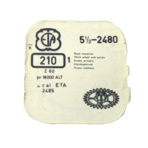 ETA 2480 2485 Third Wheel watch part #210