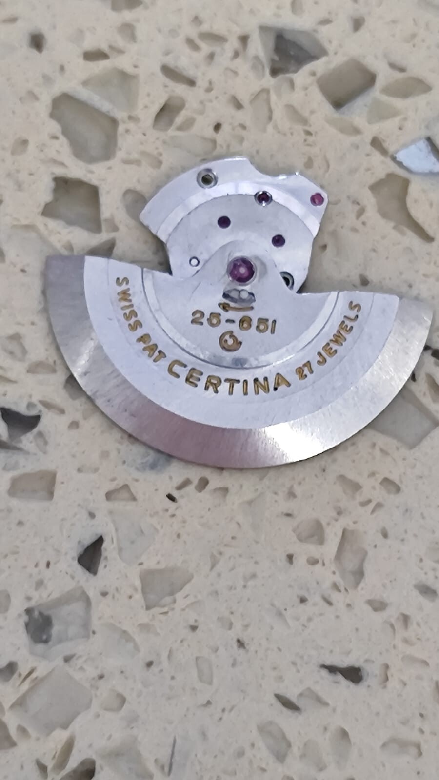 CERTINA – 25-651 Parts framework Rotor with automatic device Used