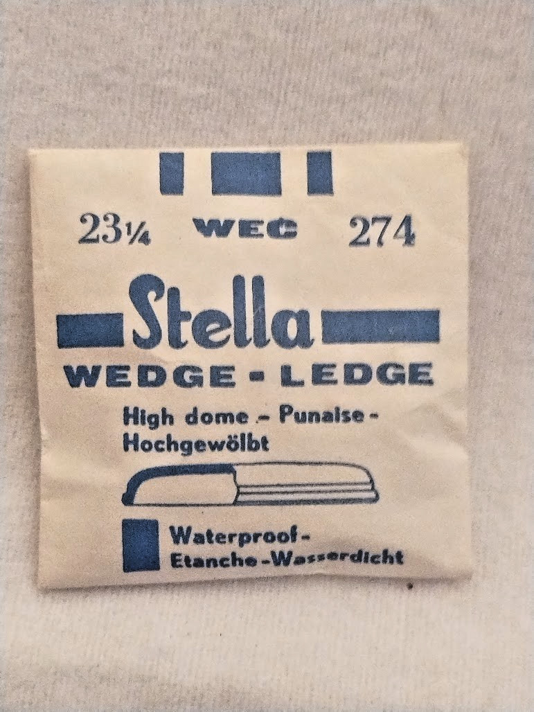 NOS Stella Wedge Ledge High dome Crystal variable sizes