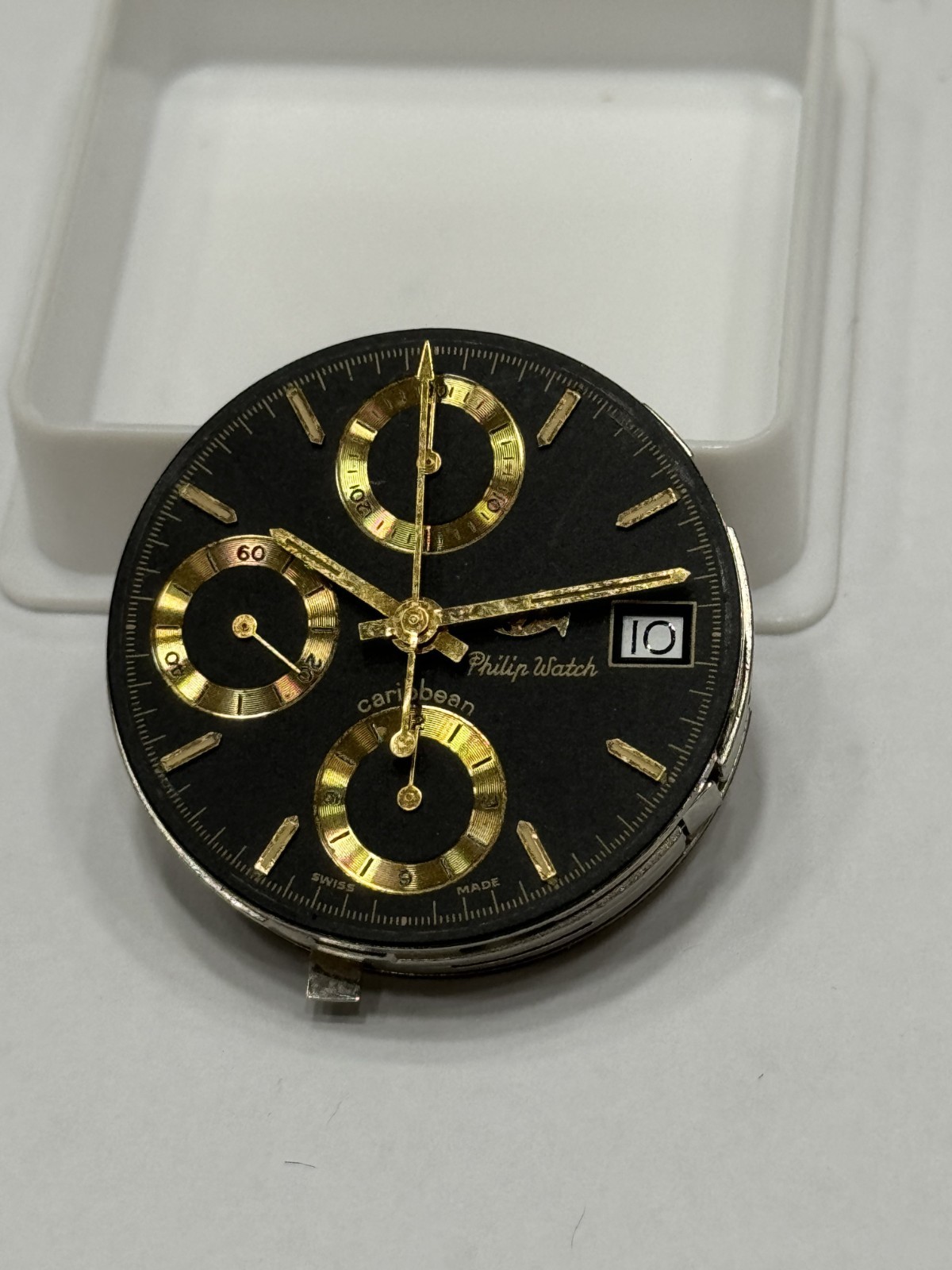 Philip Watch Movement Automatic Eta 7750 Swiss Made 17 Jewels Running