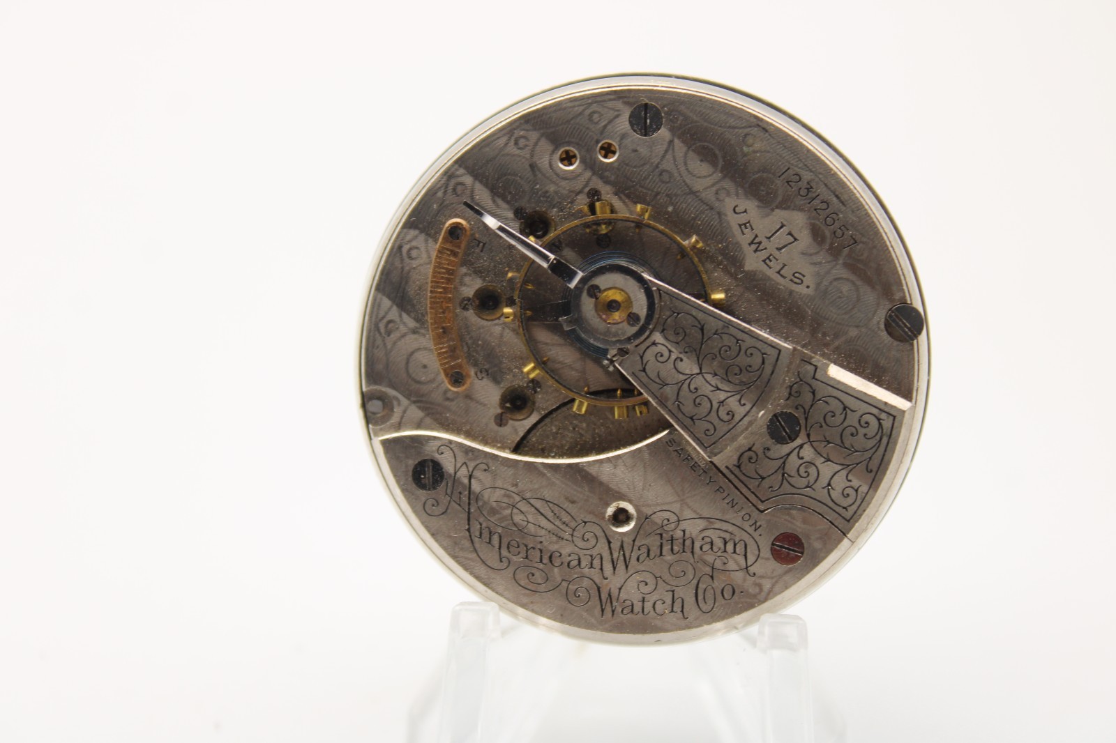 1903 WALTHAM POCKET WATCH MOVEMENT 12312657 GRADE 825 18s 17j (LB3)