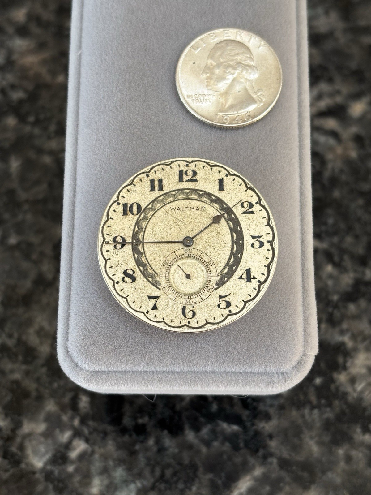 Antique Waltham Grade 310 3/0s Pocket Watch Dial & Movement 7J – For Parts