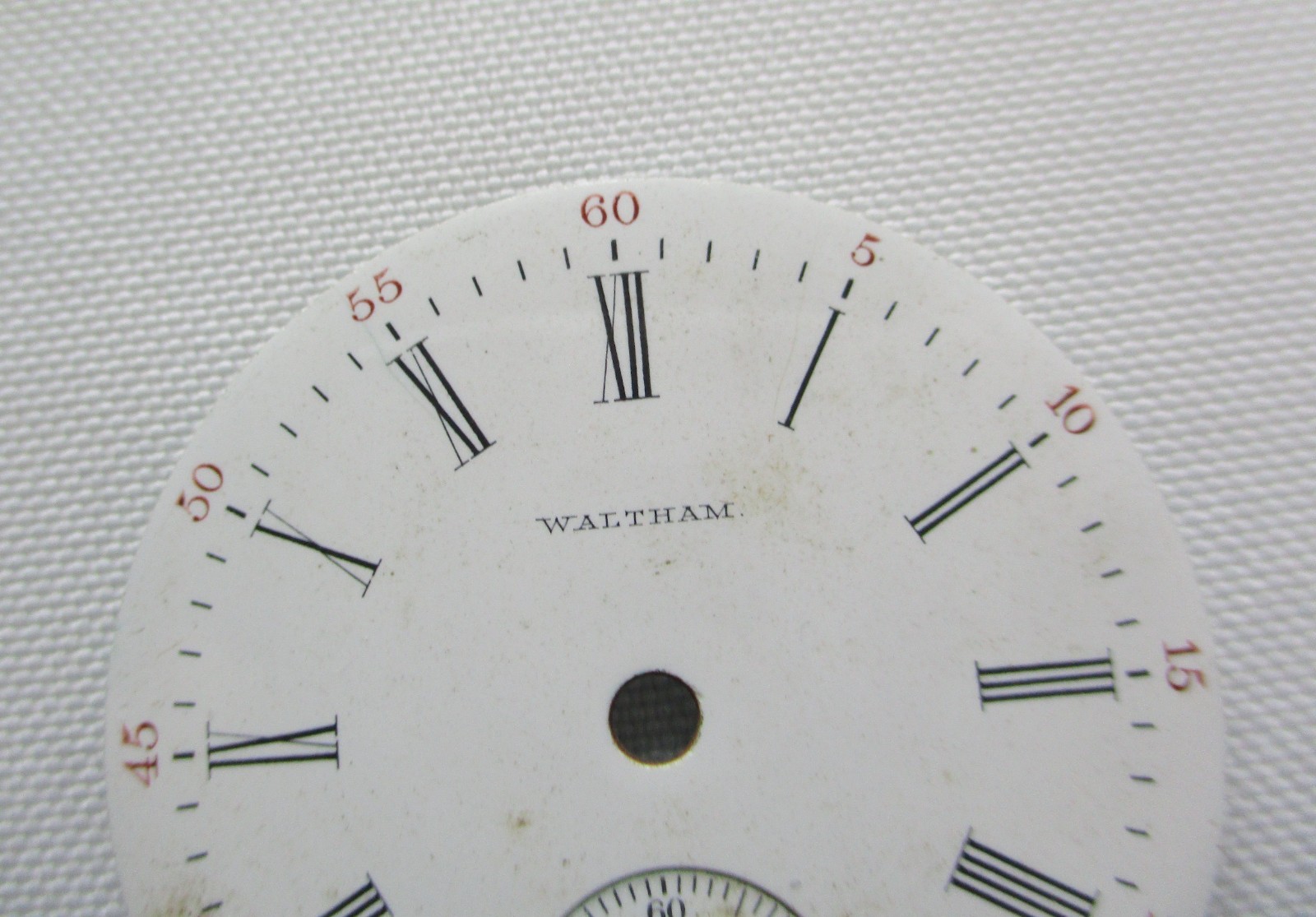 Vintage Waltham Pocket Watch Dials 4 Pieces