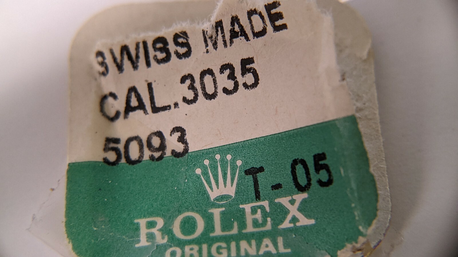 Genuine Rolex 3035 5093 Calendar Wheel Nut Authentic Rolex Caliber 1575 NEW part