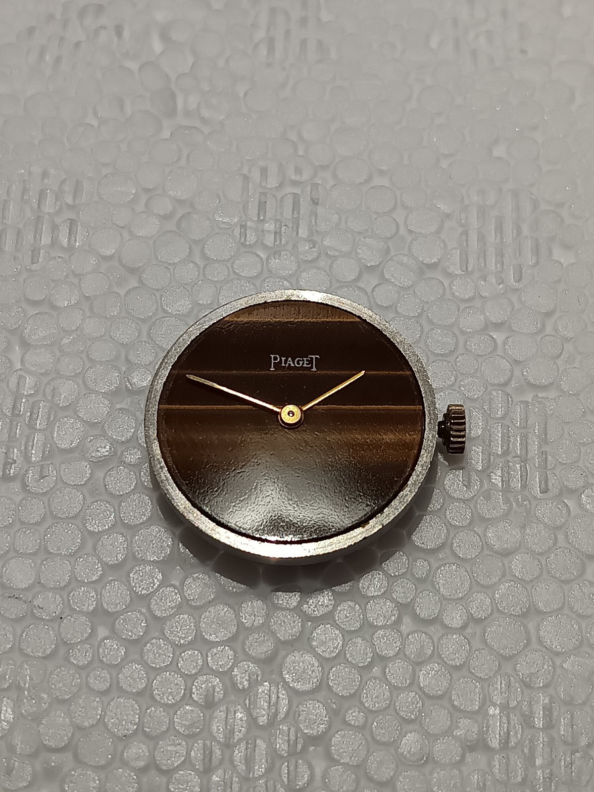 Piaget Mechanical Movement From Ladies watch w/ Tiger Eye Dial & Hands. 17J