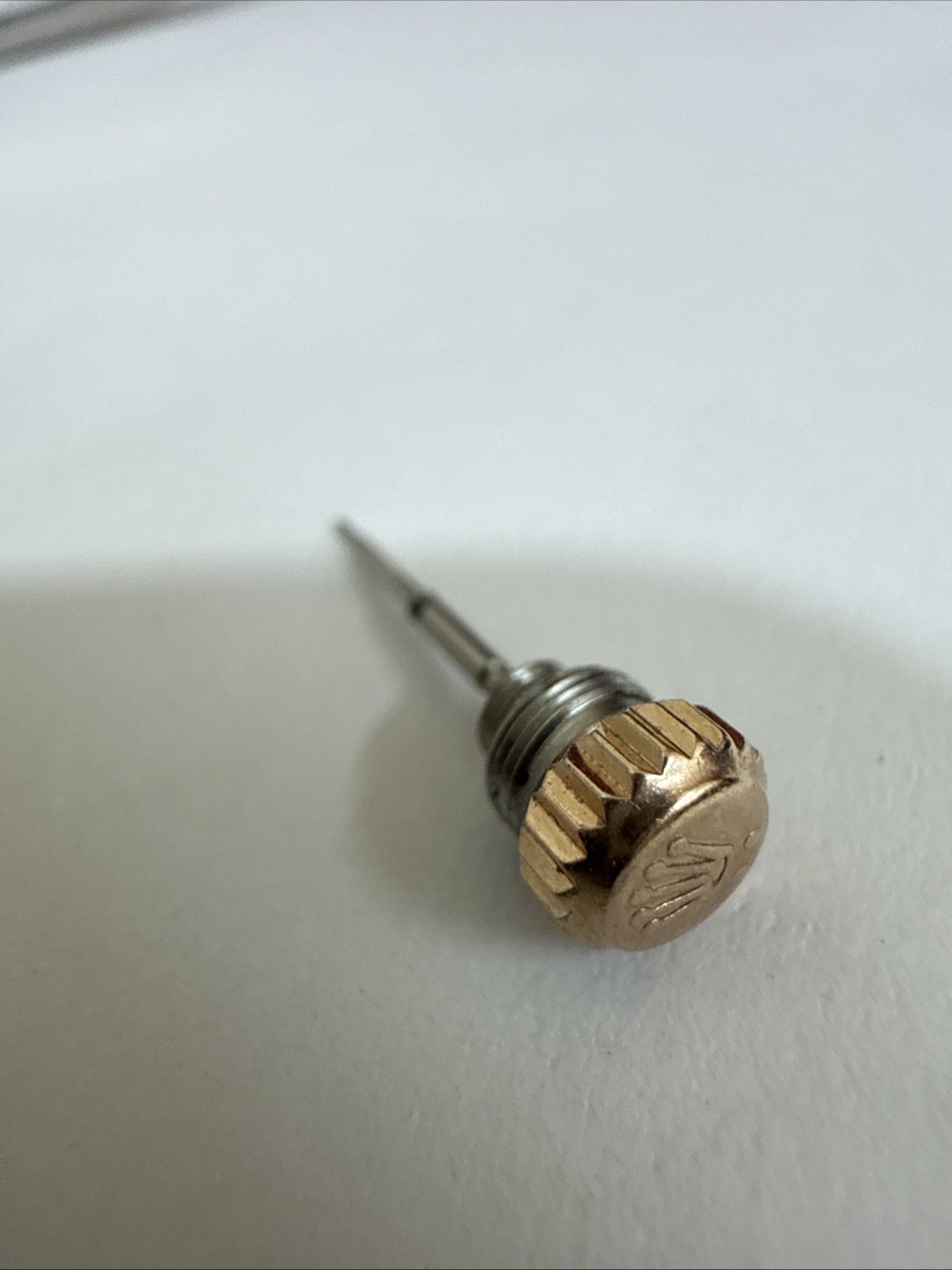 GENUINE Authentic Rolex 3135 201 Stem With Pink Crown And Tube For 34 mm Watch