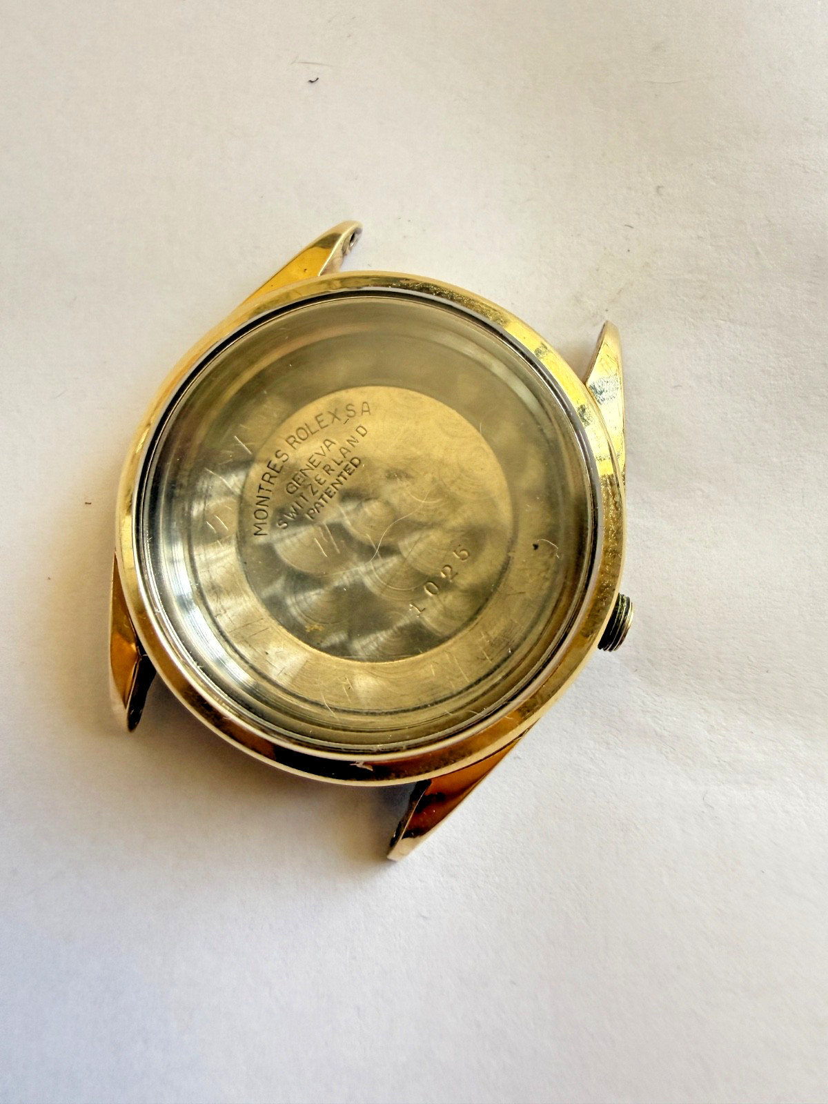 Rolex Oyster Perpetual ref 1025 14k Gold Capped SS Case 34MM used condition
