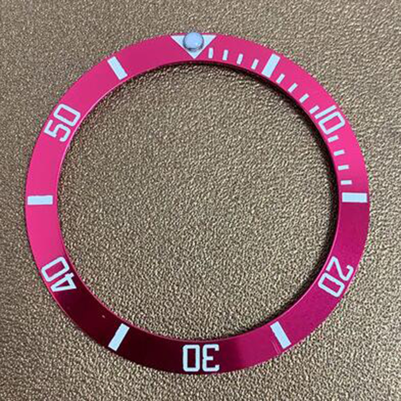 Aluminum Bezel Insert Inner 30.8mm Outer 38mm Bevelled Bezel Ring Replacement