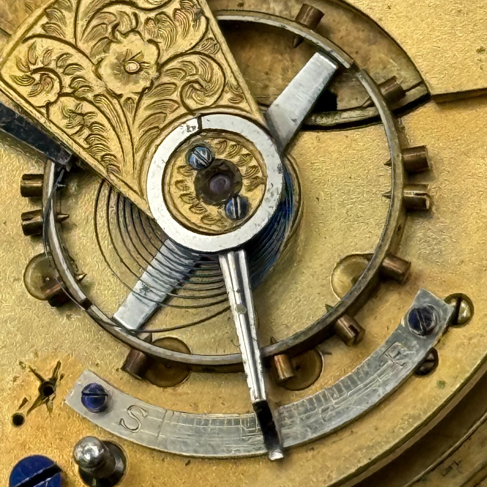 Kendal & Dent London Pocket Watch Movement – English Lever – Parts Repair 44.3mm