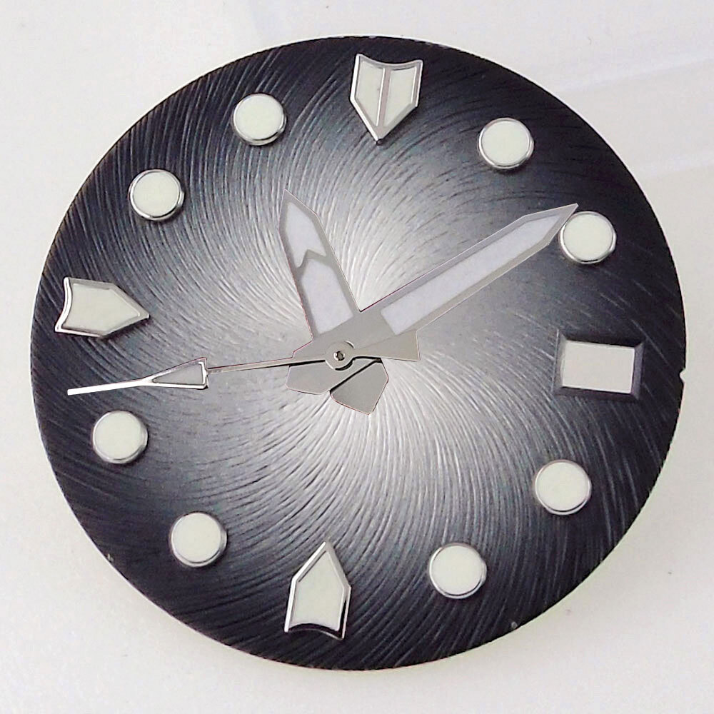 28.5mm FOR NH35A Sterile Black Blue Grey Red Watch Dial Luminous Watch Part
