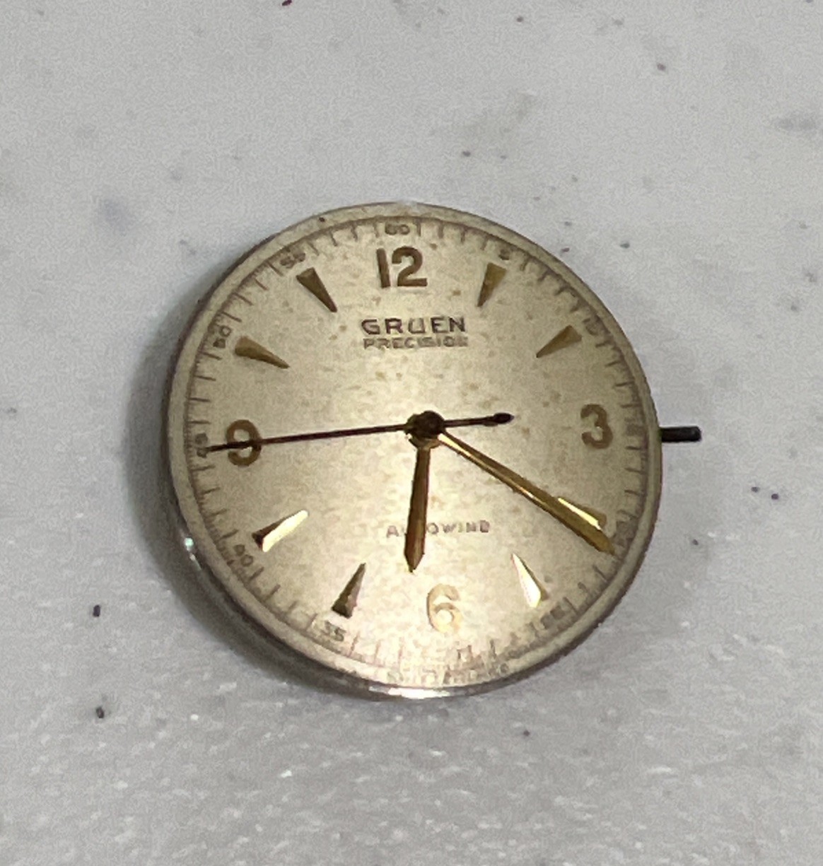 Gruen Movement 460 With Dial Authentic Original Running Working Condition