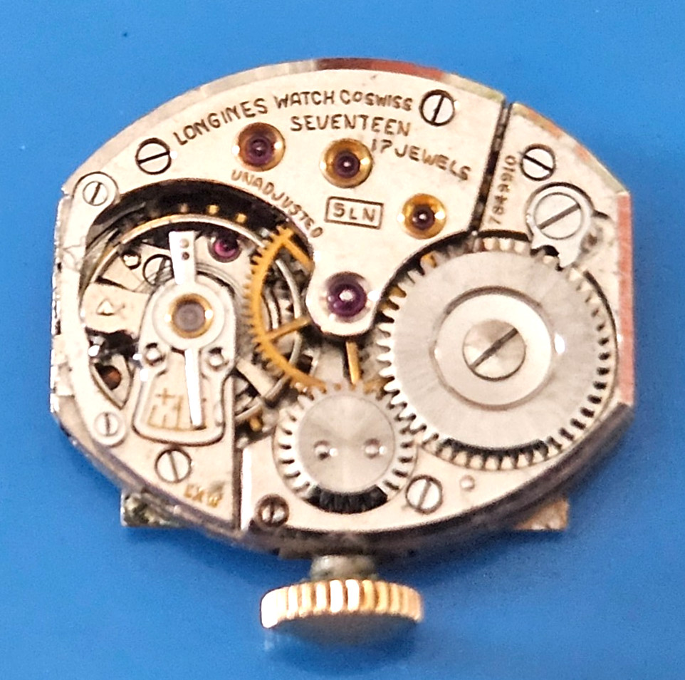 LONGINES 5LN 17J Watch Movement (REMOVED FROM GOLD CASE/BALANCE RUNS) lot725