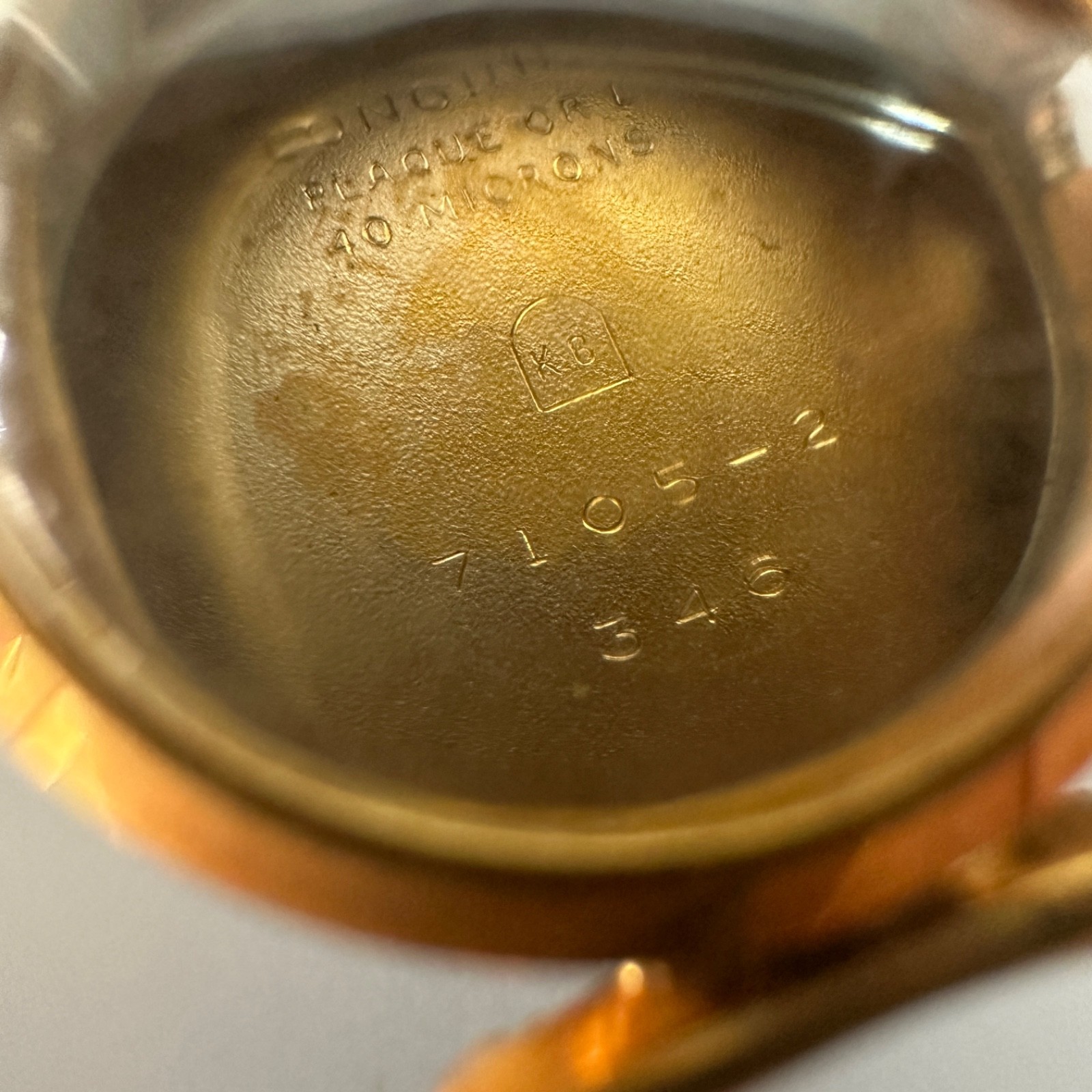 Longines watch case ref: 7105-2 346 Plated 40mic. 18.5mm with glass