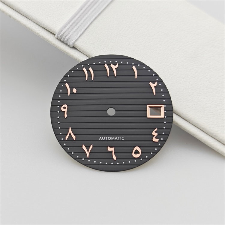 29.8mm Horizontal Grooved Dial Eastern Arabic Numerals Fit Auto Mod