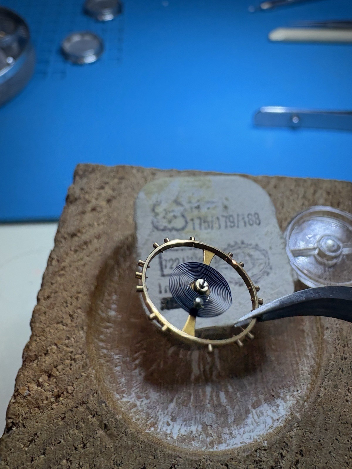 VENUS 175 /179/ 188 Chronograph Complete Balance Staff c/w Breguet Hair Spring