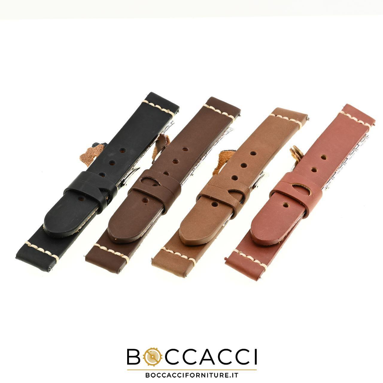DILOY Cinturini per Orologi in Cuoio Tranciati Cuciti in Corda 18 MM (NUOVO)