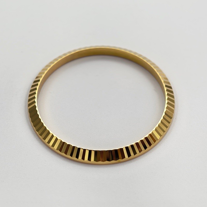 Yellow Gold Plated Watch Bezel Fit Rolex 36mm Datejust 116233 Generic Watch Part