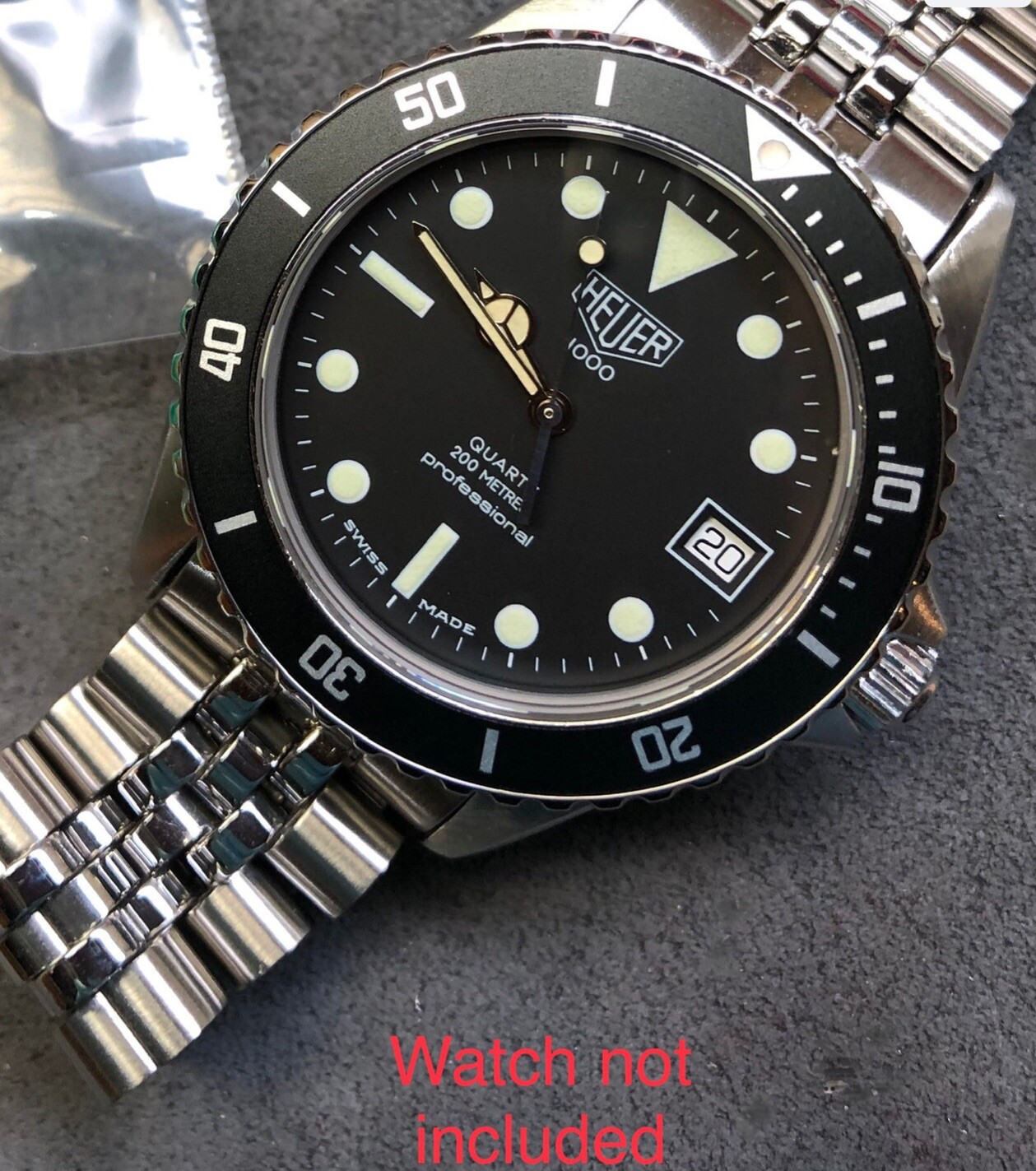 980.013 980.113 980.031 980.026 984.013 Tag Heuer 1000 Black Bezel Insert
