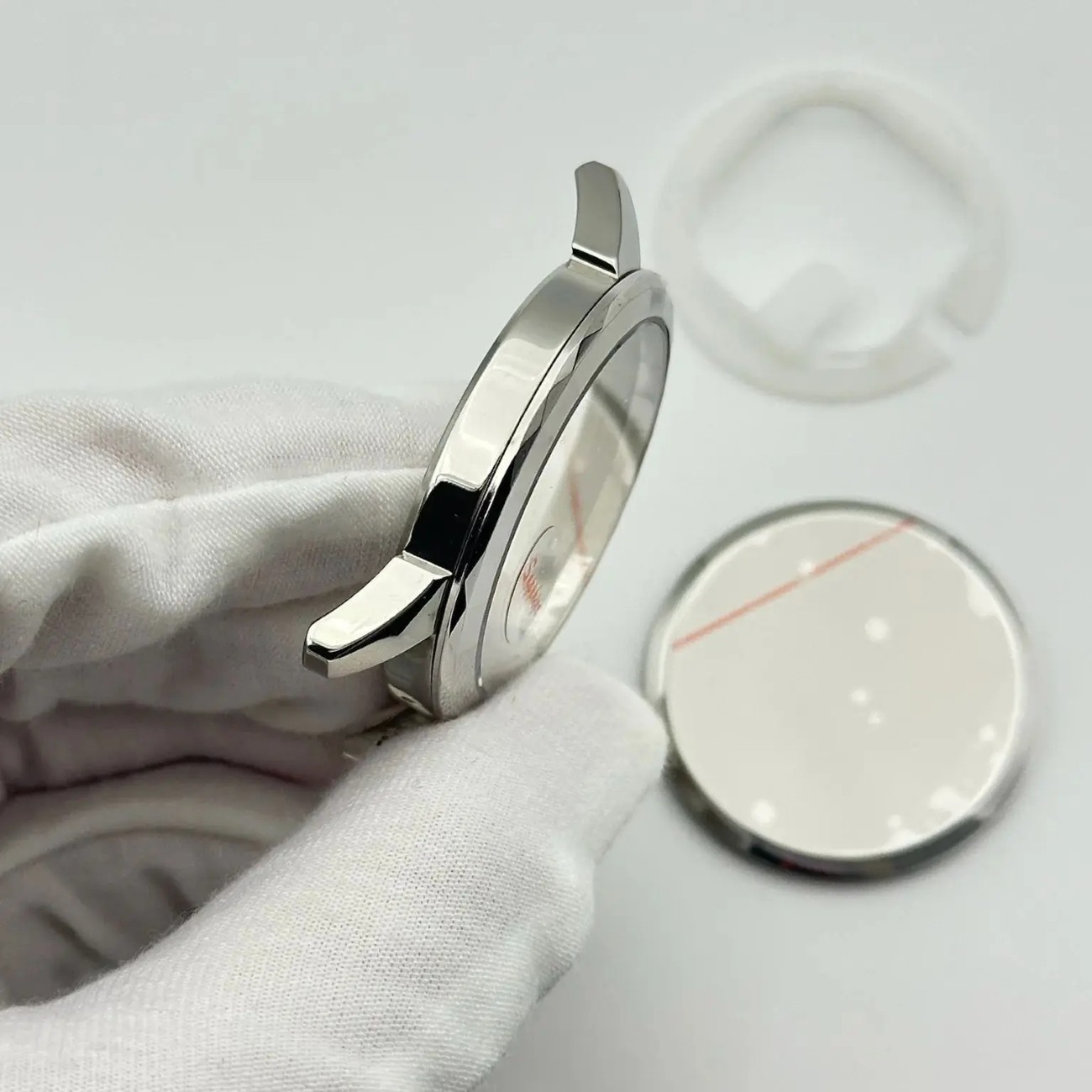 29mm Sapphire Glass Watch Case for VJ22 Quartz Movement Stainless Steel