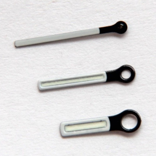 OEM GENUINE IKEPOD MANATEE WATCH HANDS ENAMEL FINISH 0.90 x 1.50 x 0.25 NOS NEW