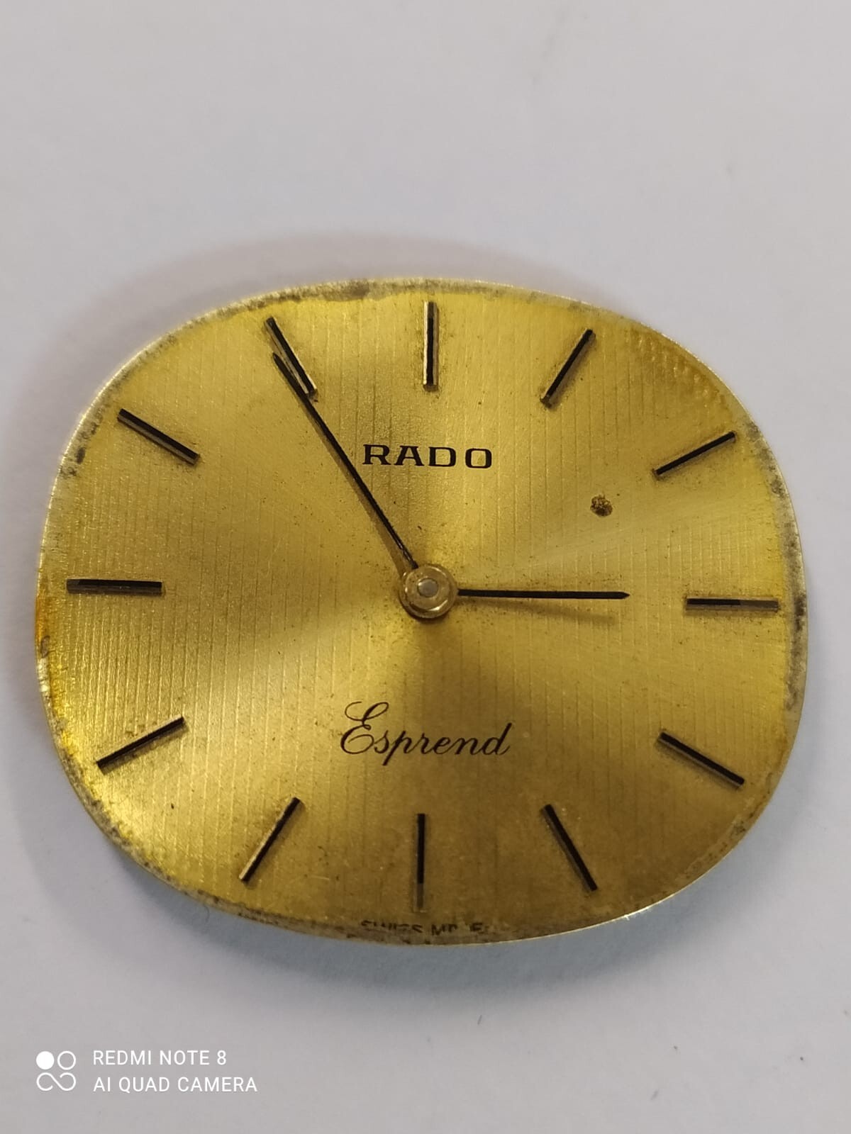 ETA / P 7001 Movement With Dial RADO watch Work & Stop Used