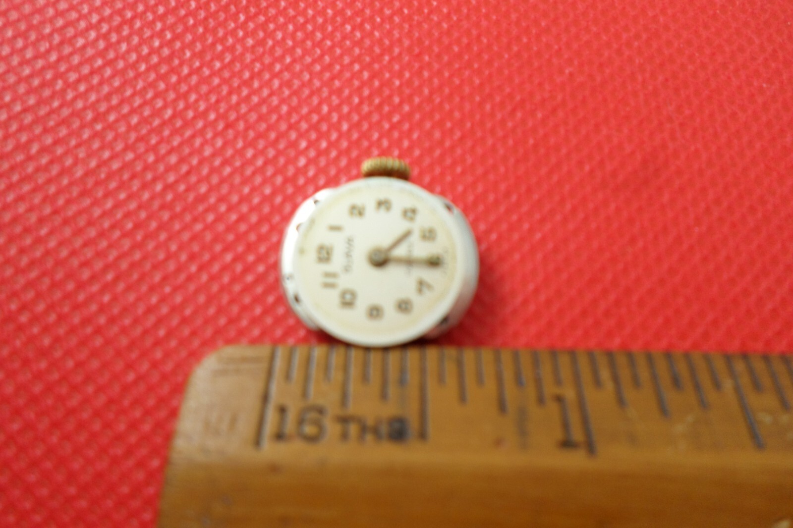 Slava 18mm Watch Movement c1940s, 9ct crown, VGC Fully Serviced 2024 (Ref:24/GS)