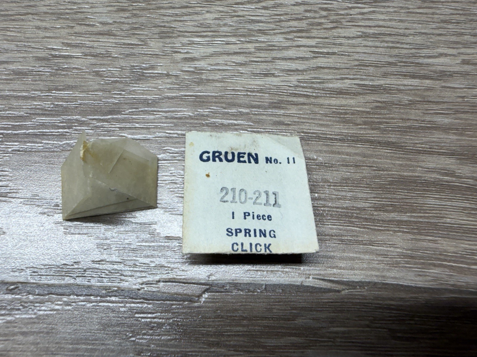 Vintage Genuine Gruen Watch Part Spring Click No. 11 210-211 New NOS