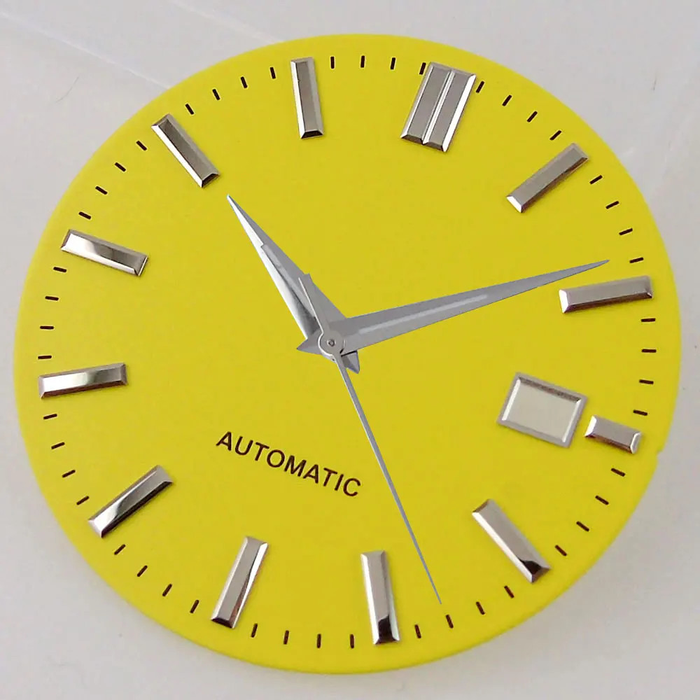 33.5Mm Watch Dial Face for NH35 NH36 NH37 NH38 NH39 Movement Silver Index Steril