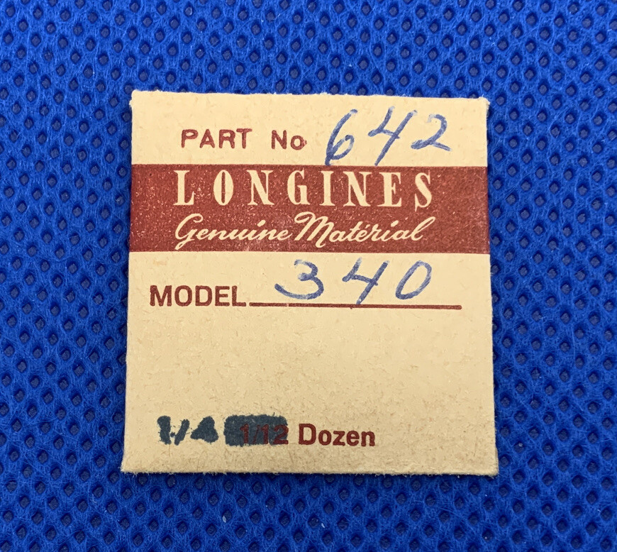 Longines 340 Part #51535-1/642 Reverse Wheel Screws (3). Sealed. NOS. 0-3 L