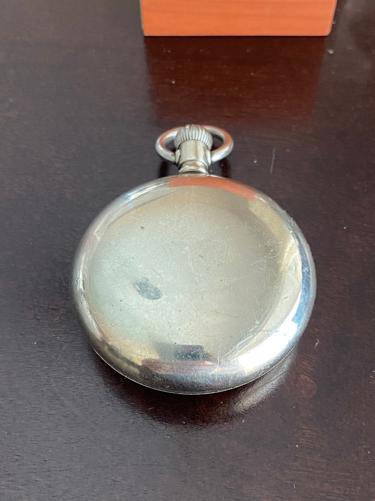 VINTAGE 18S CRESCENT SWING OUT POCKET WATCH CASE ONLY, NEW 2MM BEVELED CRYSTAL
