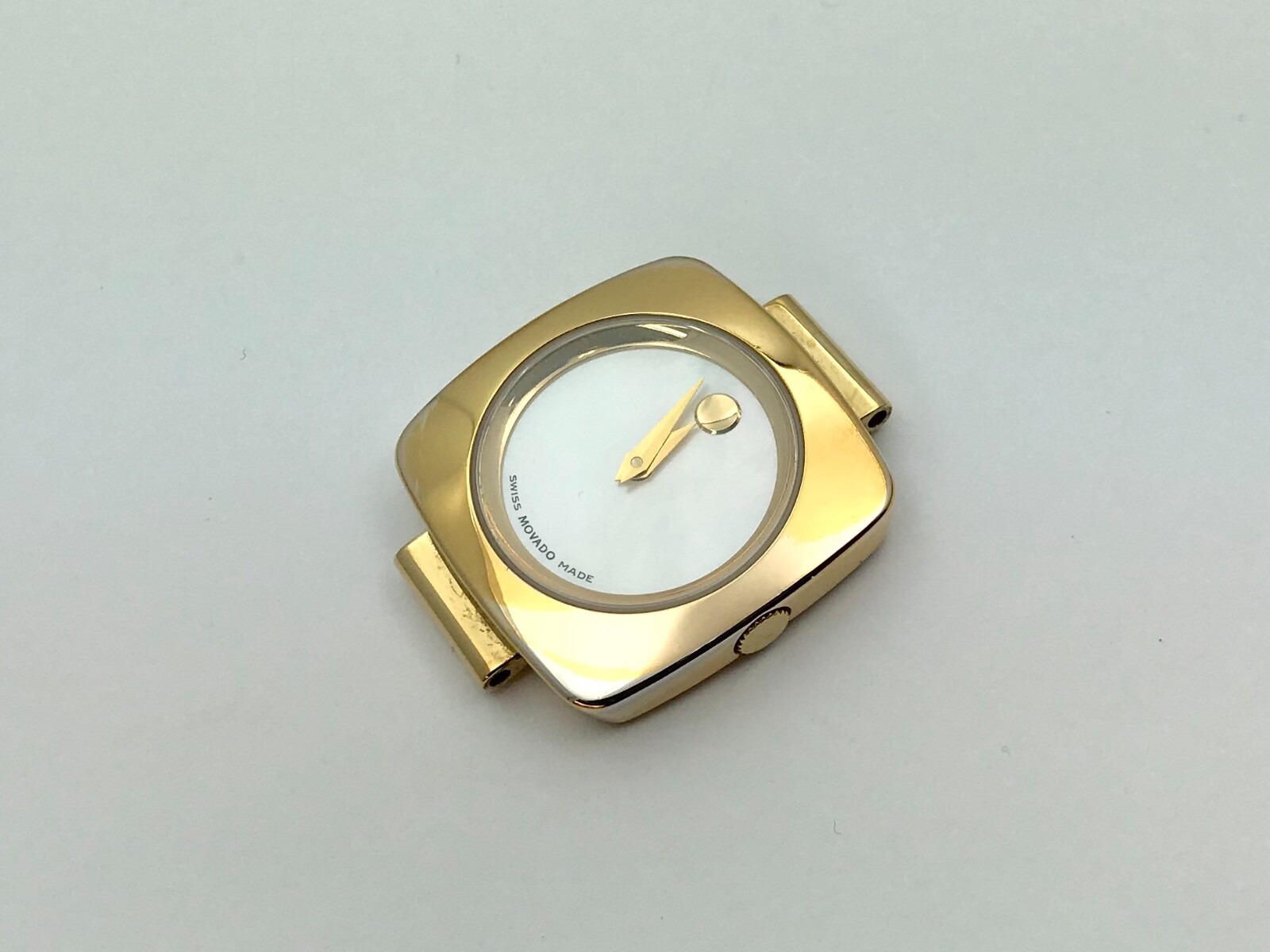 Movado Dolca 88 A1 1310 Full Watch Head 0605588 Gold Tone Serviced