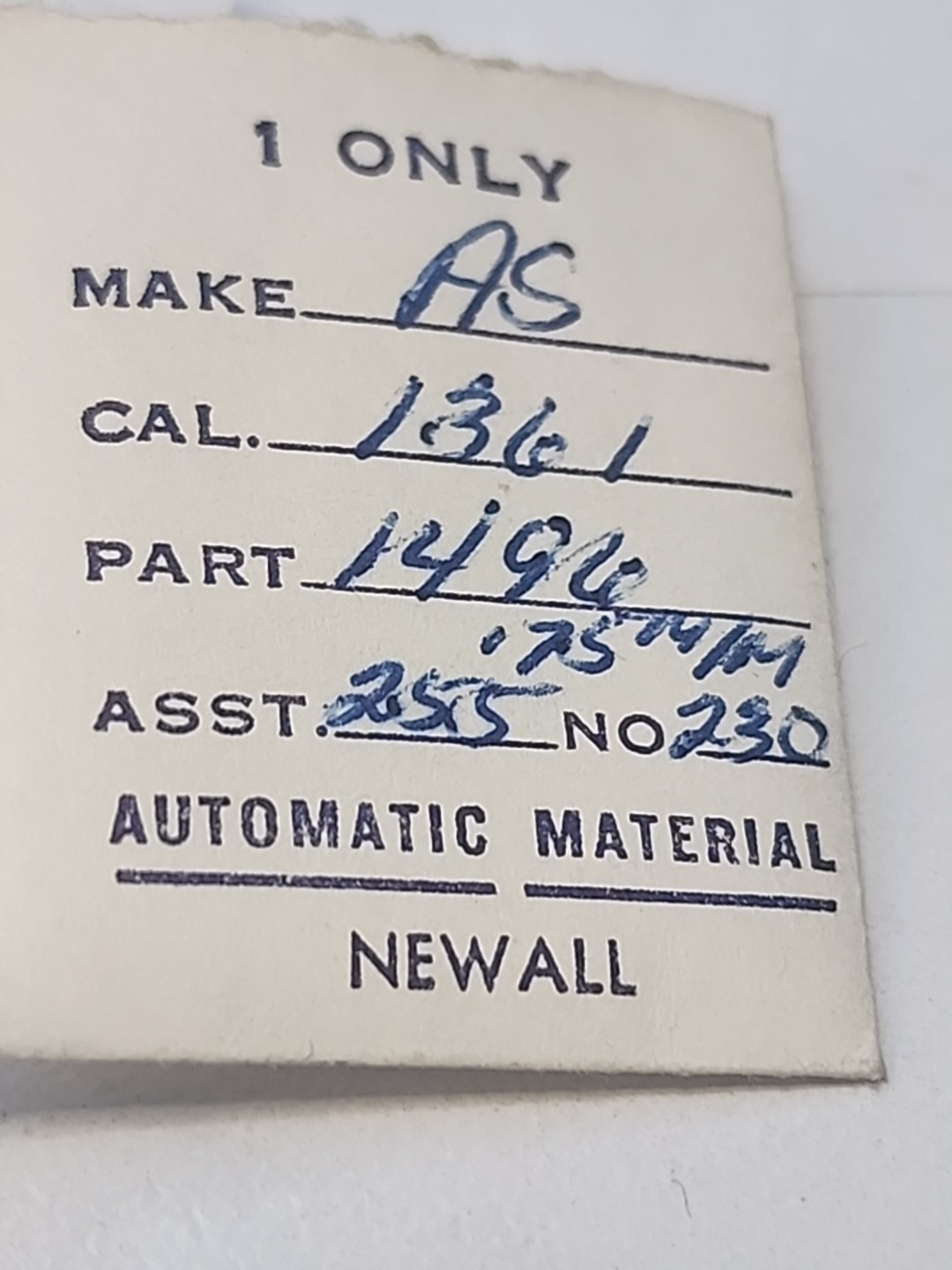 AS 1361 Part 1496, Automatic Axle 229 New Old Stock Newall