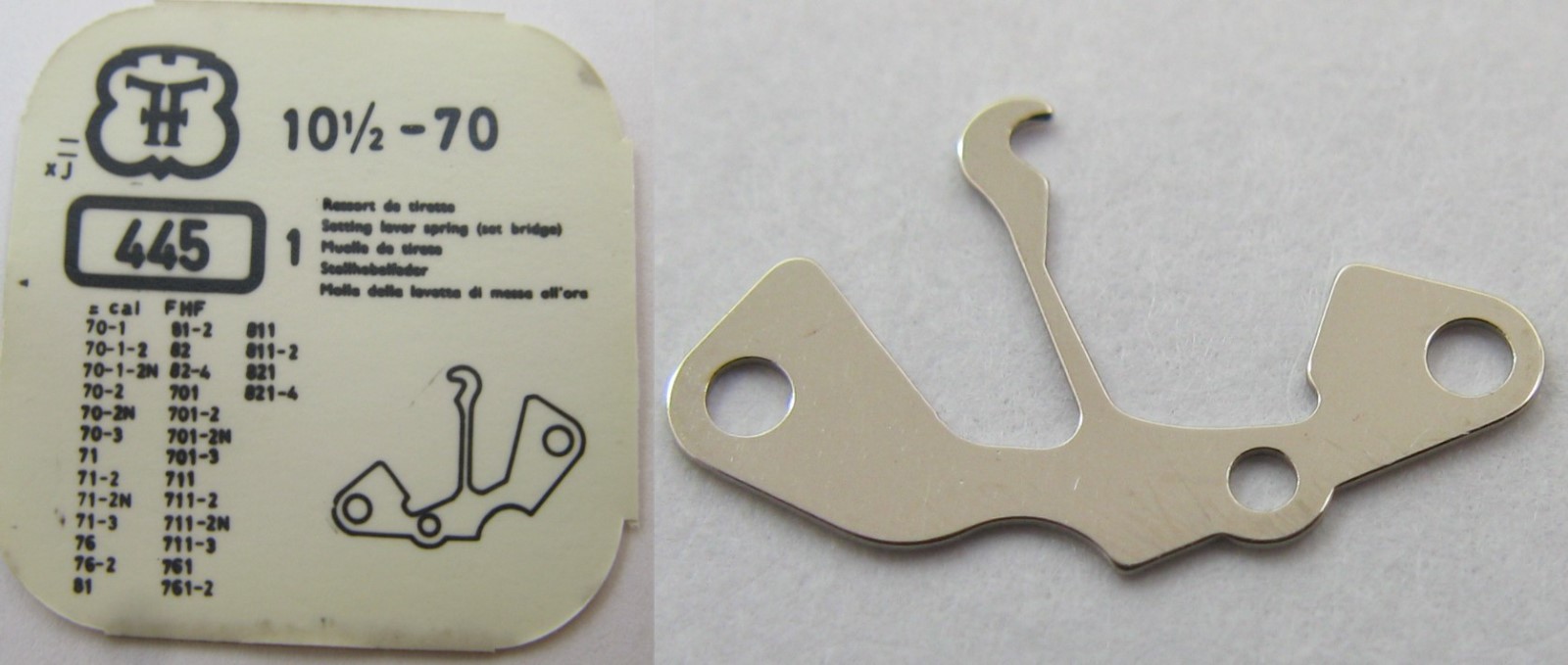 FHF 70 71 76 81 82 701 711 761 811 821 … watch parts: setting lever #445