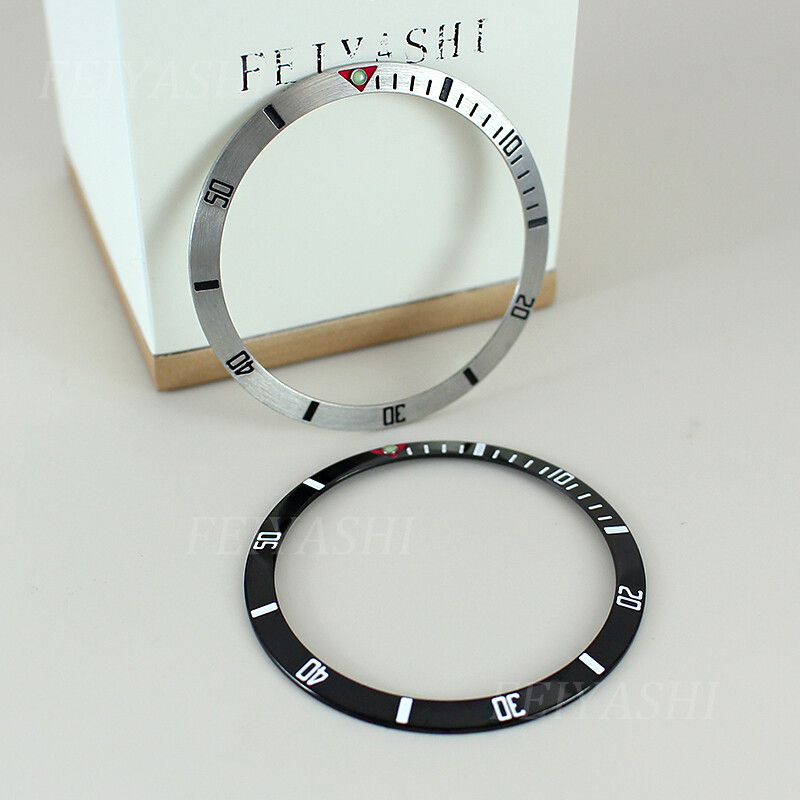 For Seiko mod 37.2mmX31.5mm Silver and Black 316L stainless steel Insert baffle