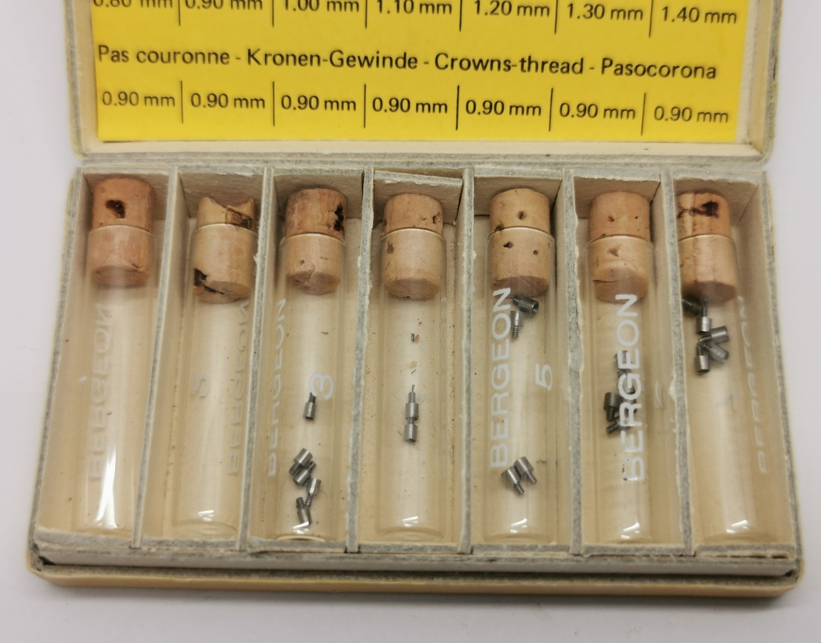 Vtg Bergeon No 5421 Tubes for Watch Crowns & 2749 Waterproof Tightening Rings