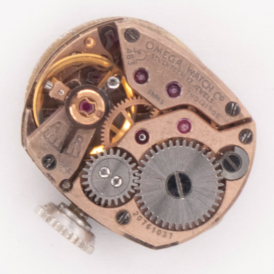 Vintage Omega Caliber 483 17-Jewel 2-Adjustment Wristwatch Movement, Runs