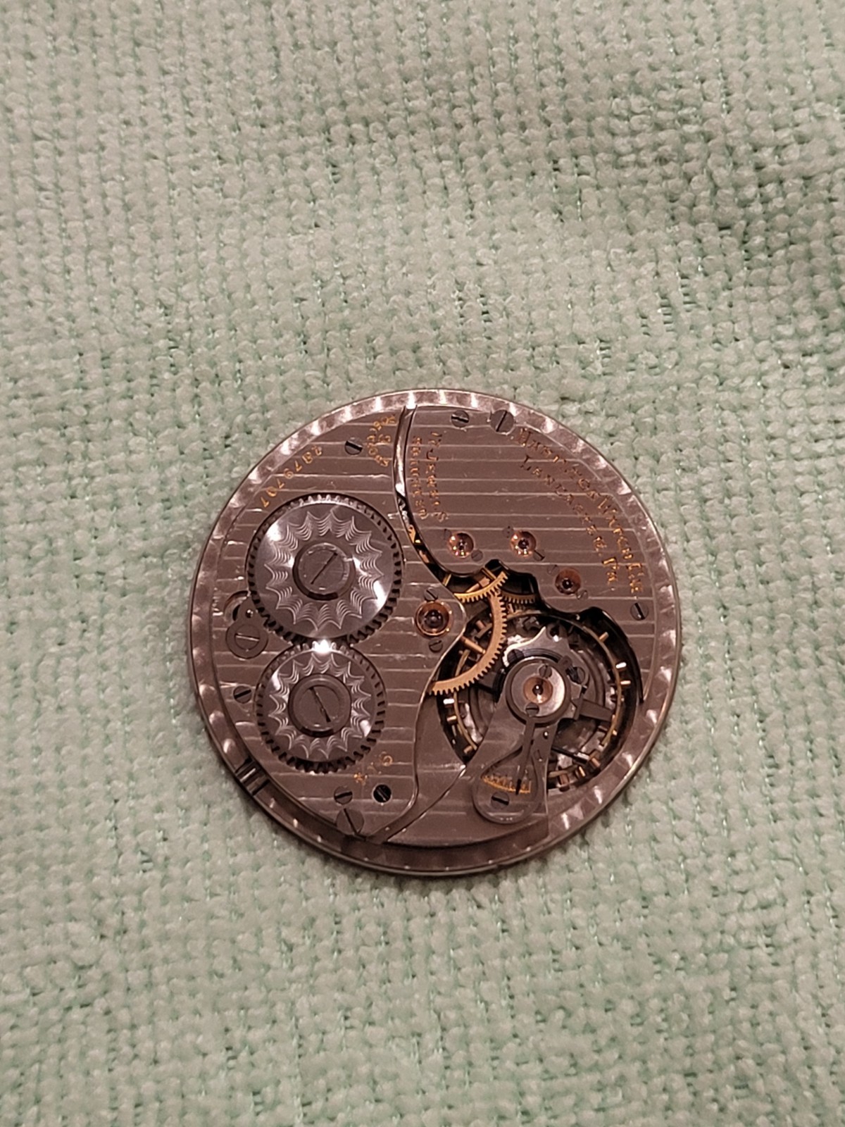 Antique 1923 Hamilton 17J Pocket Watch Movement Grade 910 914