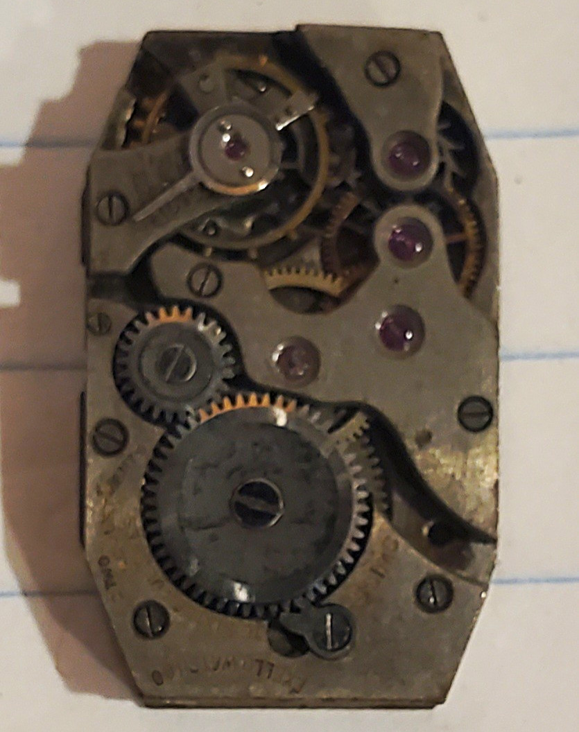 Exelo 16 Jewel Mechanical Manual Watch Movement Parts Or Repair