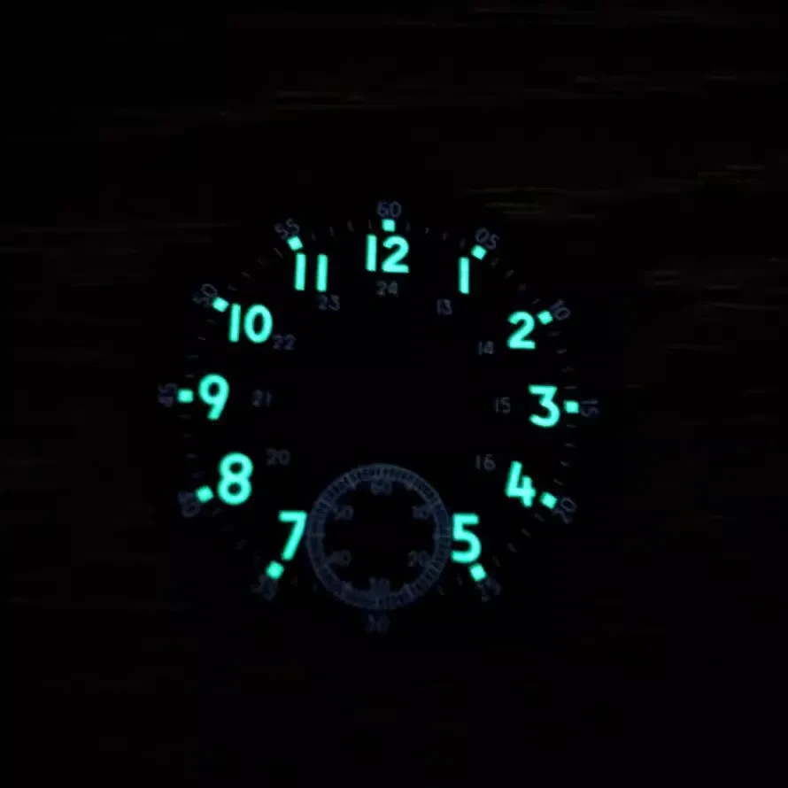 Watch Accessories 37mm Luminous Dial For EAT6498/ST3621 Movement