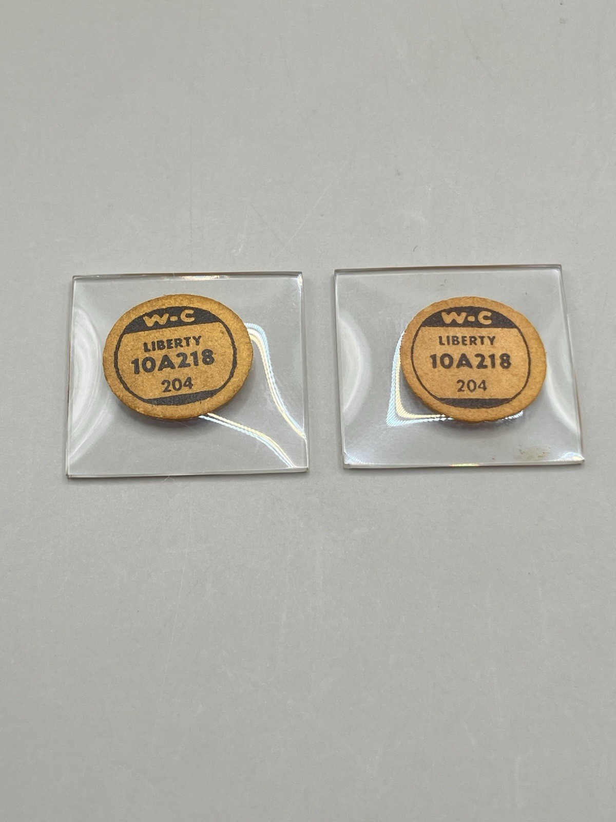 WC Watch Crystals Liberty 10A218 (x2) New Old Stock