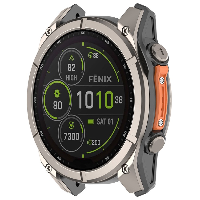 Metal Crash Bar Strip Bumper for Garmin Fenix 8/8 Pro/Quatix8/Tactix8 47mm 51mm