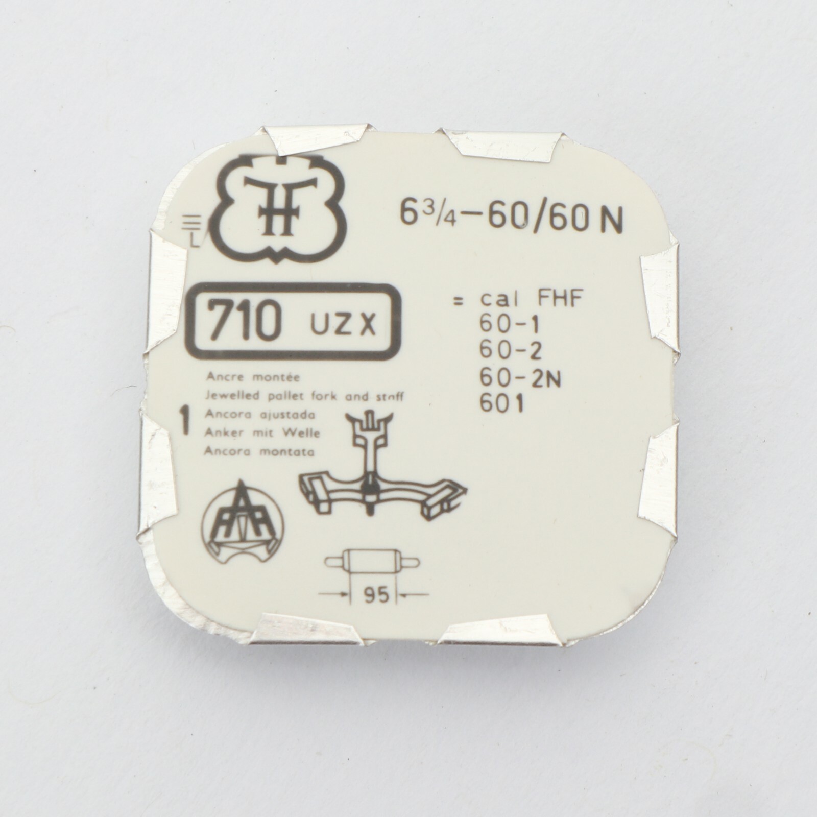 FHF60, 60N Pallet Fork Watch Part Watchmakers #710 New Old Stock (PFC)
