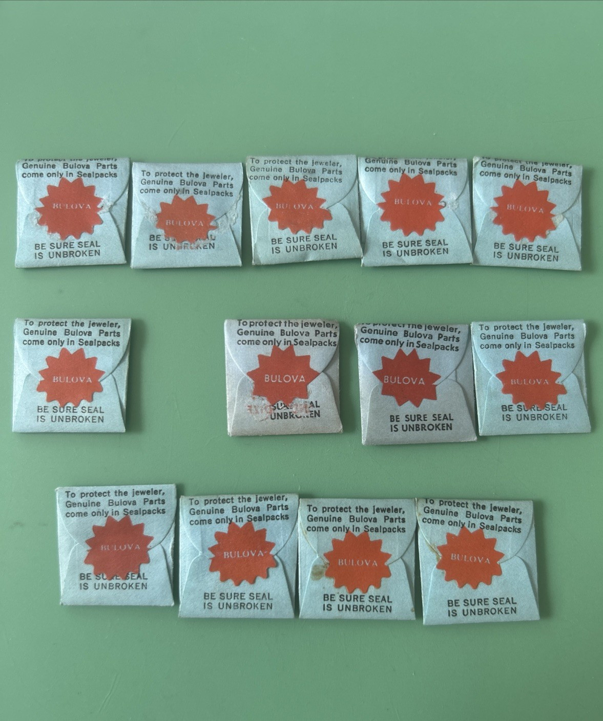 Bulova – Caliber 8 Series – Assorted Models & Parts – NOS – Original Sealed Pack